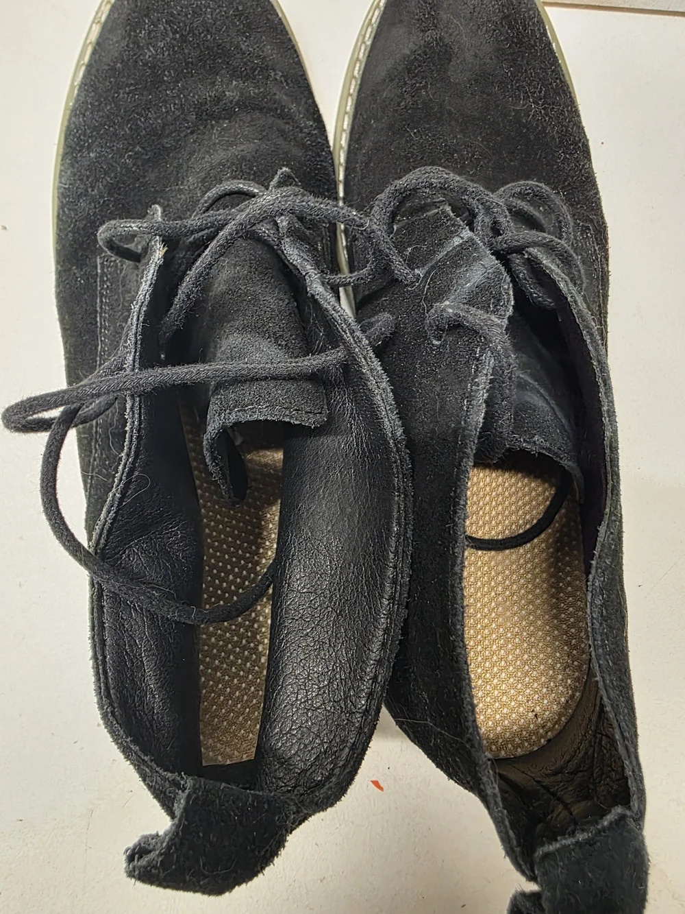 Men’s Black Suede Chukka Desert Boots Lace Up Shoes EU Size 42